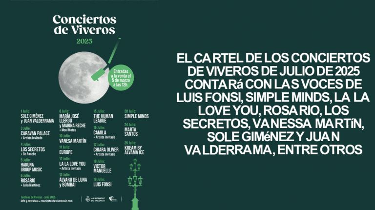 Del 1 al 25 de julio, la explanada de Jardines de Viveros se convierte en un referente musical a nivel nacional e internacional