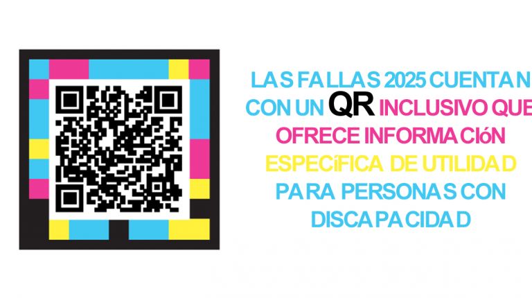 Las Fallas 2025 cuentan con un QR Inclusivo que ofrece información específica de utilidad para personas con discapacidad